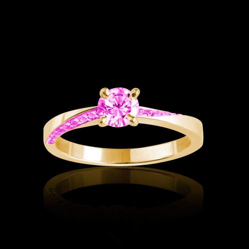 Bague Saphir rose de Ceylan Meryem